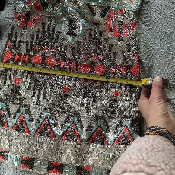 All Saints Spitalfields Aztec Sequin Dress - Picture 9 of 10